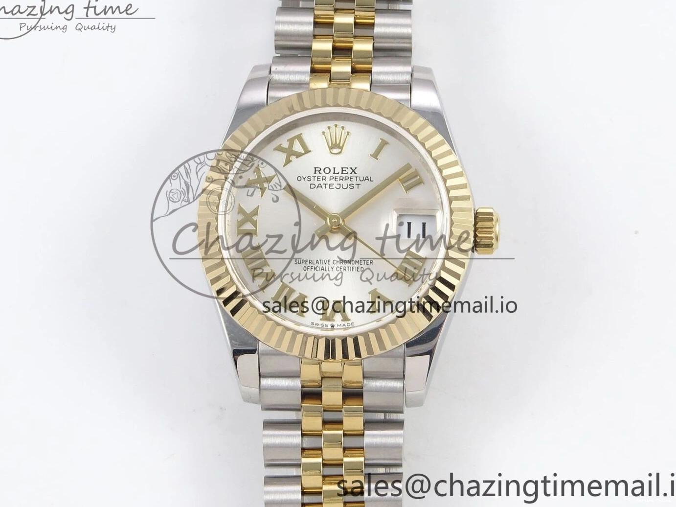 0226 Upgraded DateJust 31 278273 SS YG GMF 1:1 Best Edition 904L Steel Silver Roman Dial on Jubilee Bracelet A 1155